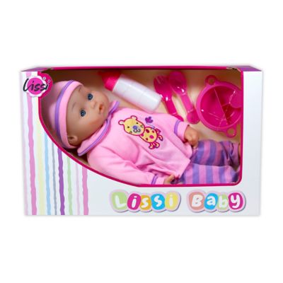 Image showing  16 in. Soft Baby Doll with Feeding Accessories
