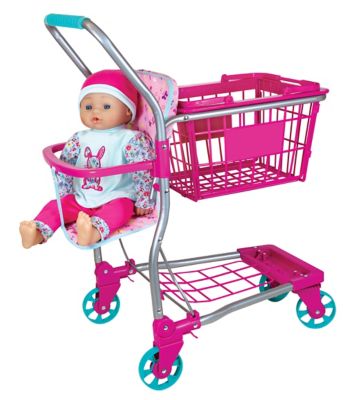 Lissi Baby Doll Shopping Cart with 16 in. Baby Doll