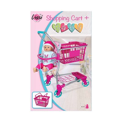 Image showing  Baby Doll Shopping Cart with 16 in. Baby Doll