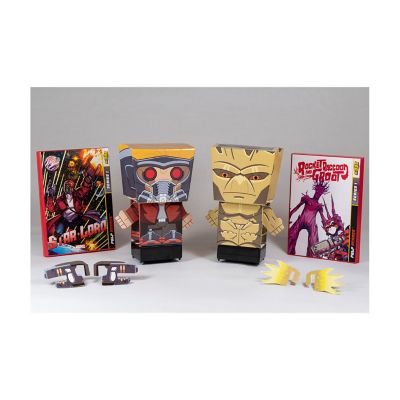 Pulp Heroes Snap Bots Pull-Back Marvel 3D Figure Pack, 2-Pack