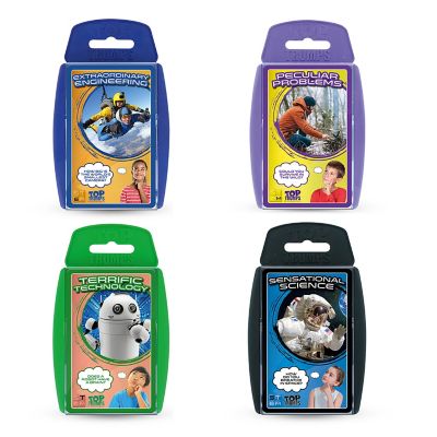 Top Trumps STEM Topics Card Game Bundle, 4-Pack