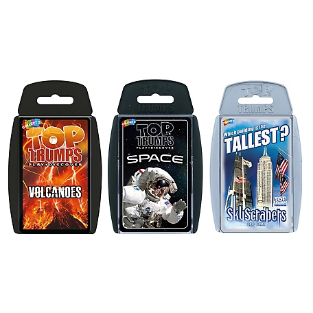 Top Trumps Earth, Space and Volcanoes Card Game Bundle