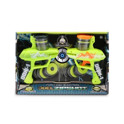 Disc Domination Duel Zip Disc Shooter with Foam Disc Shooters, 2 Shooters