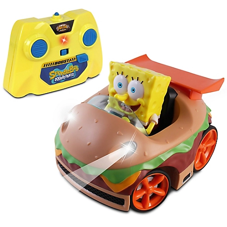 NKOK SpongeBob Squarepants Radio-Controlled Krabby Patty Car Toy with SpongeBob