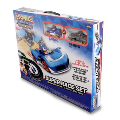 NKOK Sonic the Hedgehog All Stars Racing Transformed Radio-Controlled Slot Car Race Set, Sonic and Shadow