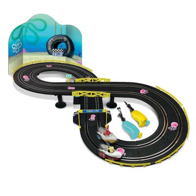 Image showing  SpongeBob Squarepants Remote Control Slot Car Race Set, SpongeBob and Patrick