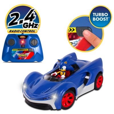 Image showing  Sonic Team Racing Radio-Controlled Sonic the Hedgehog Race Car Toy with Turbo Boost