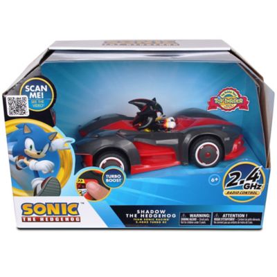 Image showing  Sonic Team Racing Radio-Controlled Race Car Toy Shadow the Hedgehog with Turbo Boost