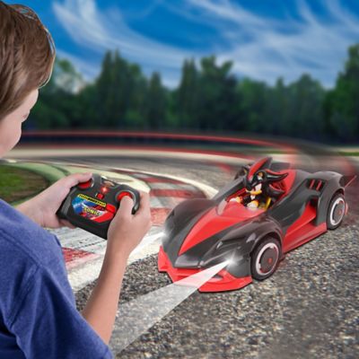 Image showing  Sonic Team Racing Radio-Controlled Race Car Toy Shadow the Hedgehog with Turbo Boost