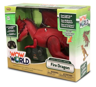 Image showing  WowWorld Radio-Controlled Toy Fire Dragon with Lights