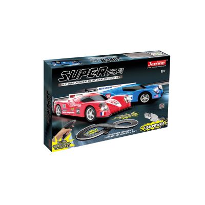 JOYSWAY Super Series 153 Slot Car Racing Set, USB Power