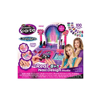 Cra-Z-Art Crazy Lights Real 8-in-1 Nail Studio