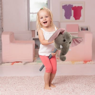 Image showing  28 in. Plush Action Elephant Stick with Music, Grey