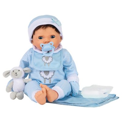 Tiny Treasures Baby Doll With Layette Set Brown Hair Kk5354 At Tractor Supply Co