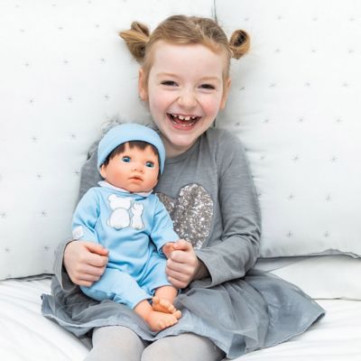Image showing  Baby Doll in Gift Box, Brown Hair