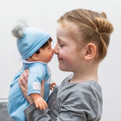 Image showing  Baby Doll in Gift Box, Brown Hair