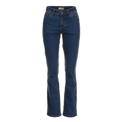 Mountain Supply at Straight Jeans Leg Mid-Rise 5-Pocket Blue Tractor