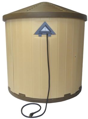 Image showing  Insulated Outdoor Plastic Dog House with Palace Central Heater 3.0, Brown