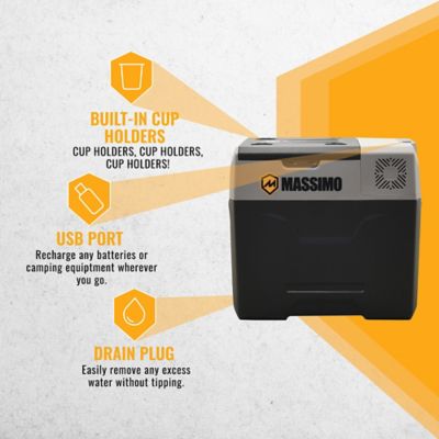 Image showing 6 th Massimo 50L Hard-Sided Electric E-Kooler