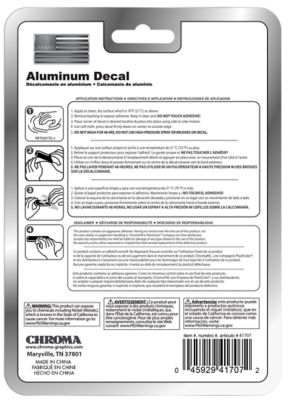 Image showing 5 th Chroma American Flag Decal