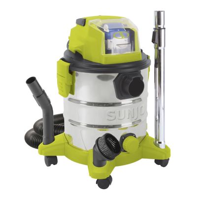 Image showing  5.3 gal. 24V Ion Cordless Portable Stainless Steel Wet/Dry Vacuum Kit with 4.0Ah Battery and Charger, 24V-WDV6000