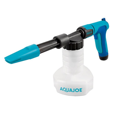 Aqua Joe 2-in-1 Hose-Powered Adjustable Foam Cannon Spray Gun Blaster with  Spray Wash Quick-Connect to Any Garden Hose