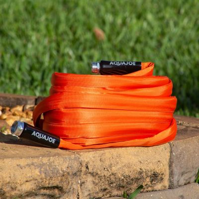 Image showing 6 th Aqua Joe 3/4 in. x 75 ft. Fiberjacket Contractor Grade Hose