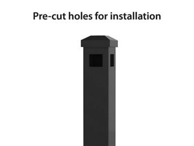 Image showing  72 in. Berkshire Aluminum Corner Post with Flat Cap