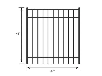 Image showing  4 ft. x 4 ft. Berkshire Aluminum Fence Gate