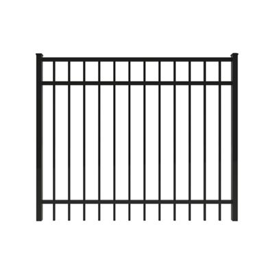 Ironcraft Fences 4ft H x 5ft W Berkshire Aluminum Fence Gate, Black