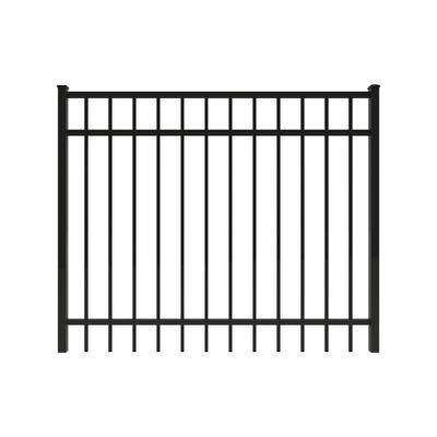 Ironcraft Fences 4 ft. x 5 ft. Berkshire Aluminum Fence Gate, Black