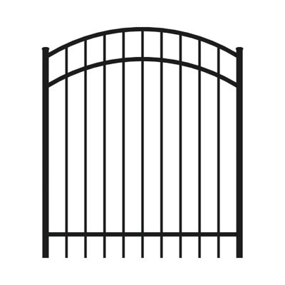 Ironcraft Fences 4 ft. x 4 ft. Berkshire Aluminum Fence Arched Gate