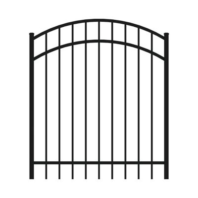 Ironcraft Fences 4ft H x 4ft W Berkshire Aluminum Fence Arched Gate