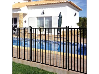 Image showing 5 th Ironcraft Fences 4 ft. x 6 ft. Eastham Aluminum Fence Panel