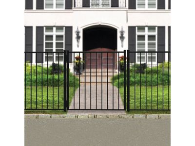 Image showing 8 th Ironcraft Fences 4 ft. x 6 ft. Eastham Aluminum Fence Panel