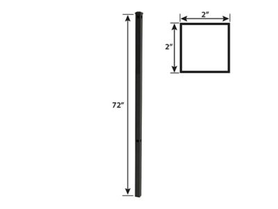 Image showing  72 in. Eastham Aluminum Corner Post with Flat Cap