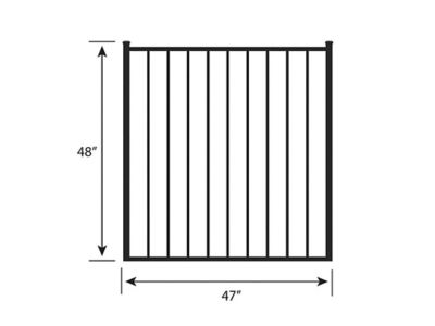 Image showing  4 ft. x 4 ft. Eastham Aluminum Fence Gate
