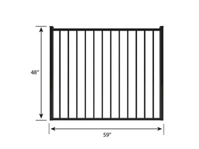 Image showing  4 ft. x 5 ft. Eastham Aluminum Fence Gate
