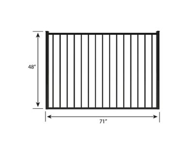 Image showing  4 ft. x 6 ft. Eastham Aluminum Fence Gate