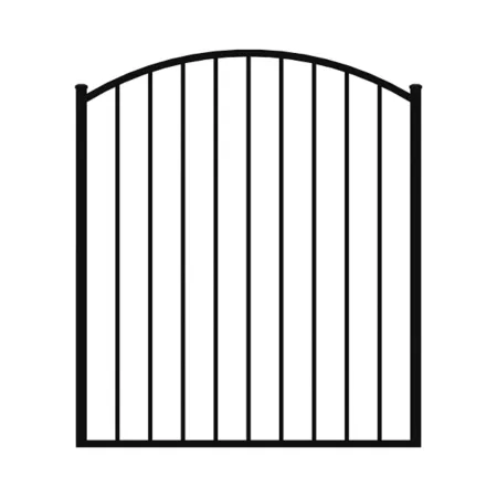 Ironcraft Fences Eastham 4' x 4' Arched Aluminum Fence Gate Decorative Gates