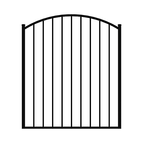 Ironcraft Fences 4ft H x 4ft W Eastham Aluminum Fence Arched Gate