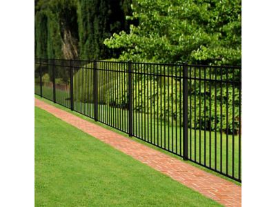 Image showing  5 ft. x 6 ft. Berkshire Aluminum Fence Panel, Black
