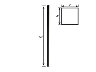 Image showing  84 in. Berkshire Aluminum Corner Post