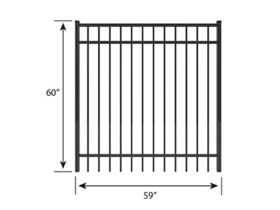 Image showing  5 ft. x 5 ft. Berkshire Aluminum Fence Gate