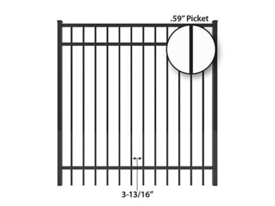 Image showing  5 ft. x 5 ft. Berkshire Aluminum Fence Gate
