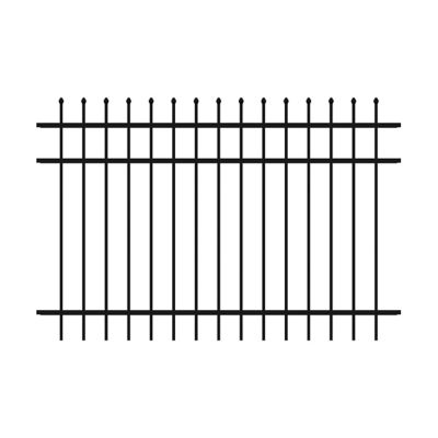 Ironcraft Fences 6 ft. x 4 ft. Orleans Aluminum Fence Panel Ordered aluminum fencing, arrived on the truck stacked on a half size pallet with the fence hanging off each end