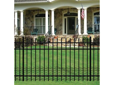 Image showing 8 th Ironcraft Fences 4 ft. H x 6 ft. W Orleans Aluminum Fence Panel