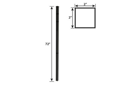 Image showing  72 in. Orleans Aluminum Corner Post