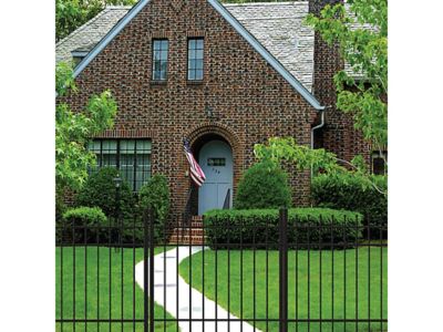 Image showing 6 th Ironcraft Fences 72 in. Orleans Aluminum End/Gate Post