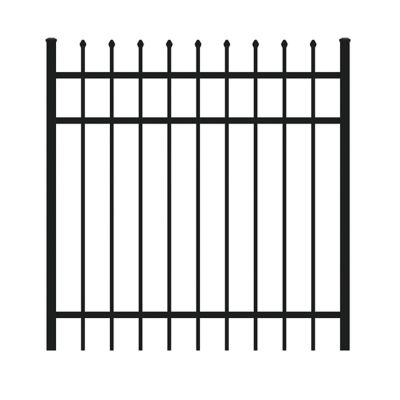 Ironcraft Fences 4 ft. x 4 ft. Orleans Aluminum Fence Gate